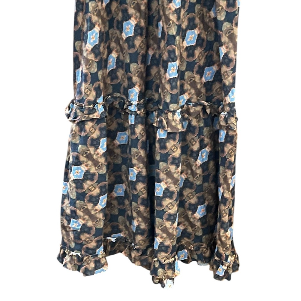 ONE SEASON AUSTRALIA TANZANIA LONG SLEEVE MAXI DRESS GREAT COND SIZE LARGE - Picture 4 of 9